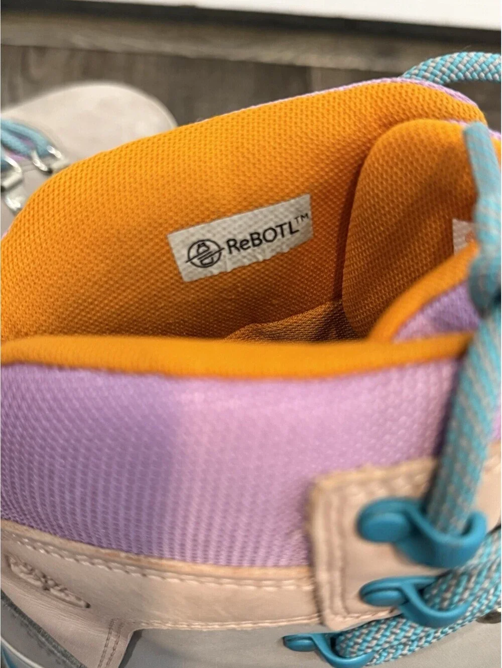 Timberland Euro Hiker Waterproof Boots Retro Gray Purple Blue Womens Size 10